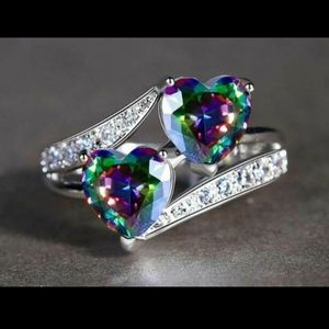 🦋 Mystic Topaz Ring *New